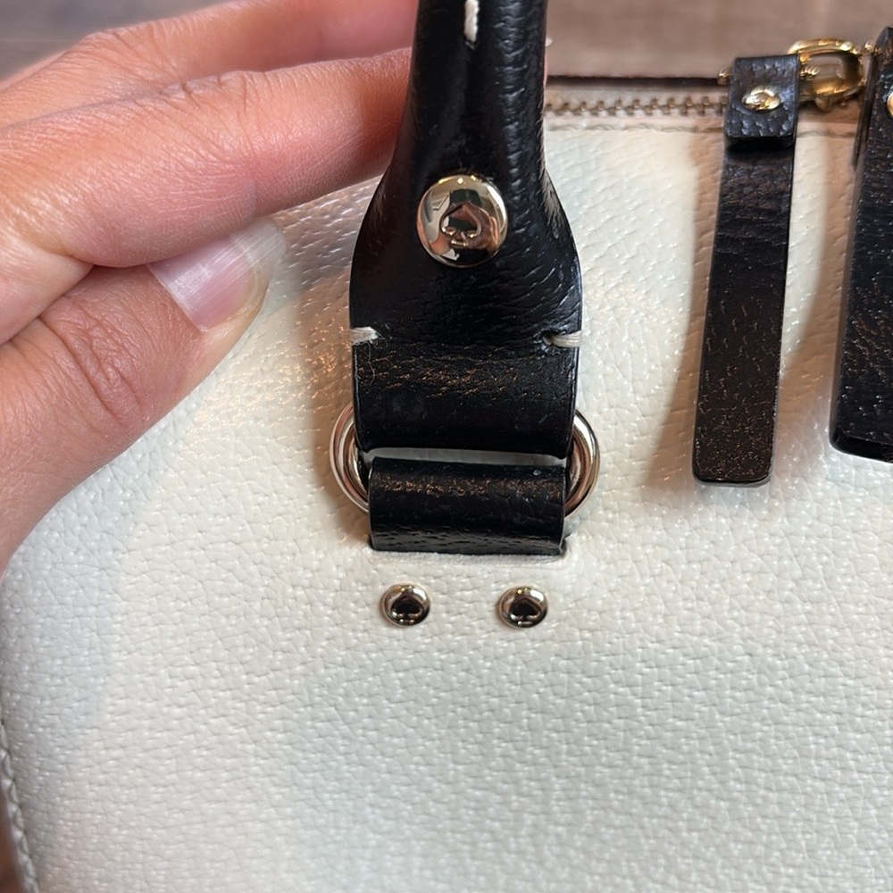 Kate Spade Black and White Satchel - Picture 6 of 14